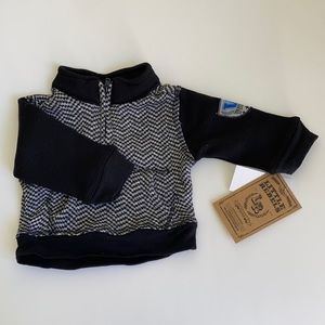 Little Rebel Zip Collar Sweater, 12 M